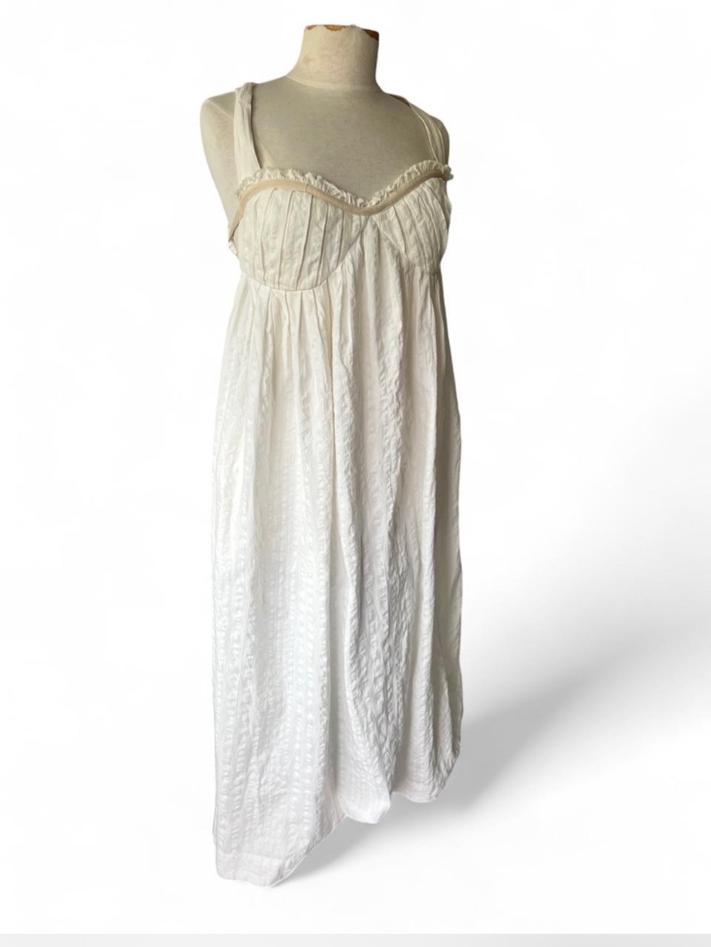 FREE PEOPLE X FREE-EST Poppy Midi Dress / Coconut Milk Size Large